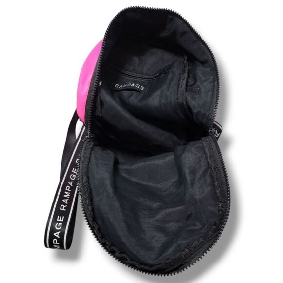 Rampage Backpack Rampage Mini Backpack Hot Pink Bag With Black Adjustable Straps - Picture 6 of 6